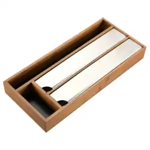 Folienspender, dunkler Bambus, FSC
