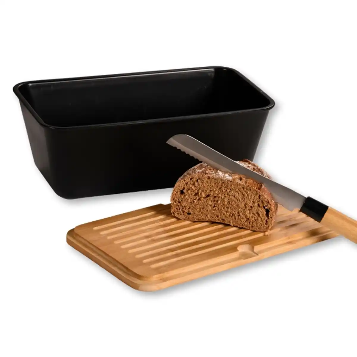 Bild 3 von Brotbox, Kunststoff (PP), schwarz, FSC