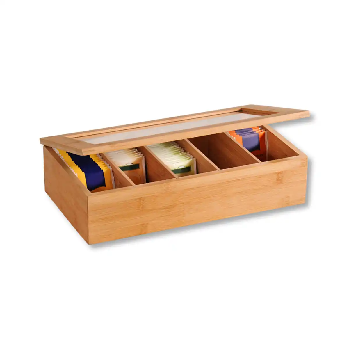 Bild 3 von Bambus Teebox mit 5 Fächern
