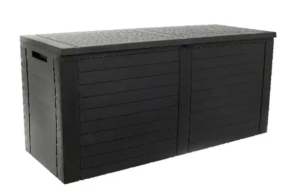 Bild 3 von Gartenbox „Ollie“ in Holzdesign, ca. 115 x 44 x 53 cm - Anthrazit