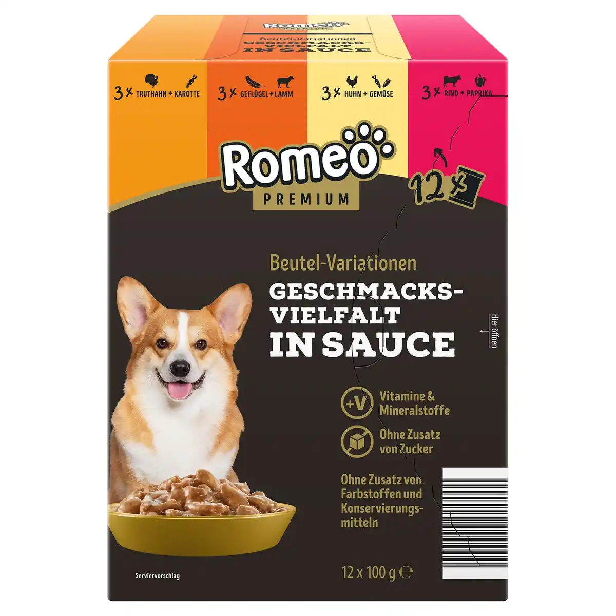 Bild 1 von ROMEO Hunde Nassfutter 12 x 100 g