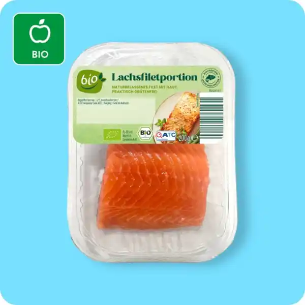 Bild 1 von BIO Bio-Lachsfiletportion, Naturbelassen