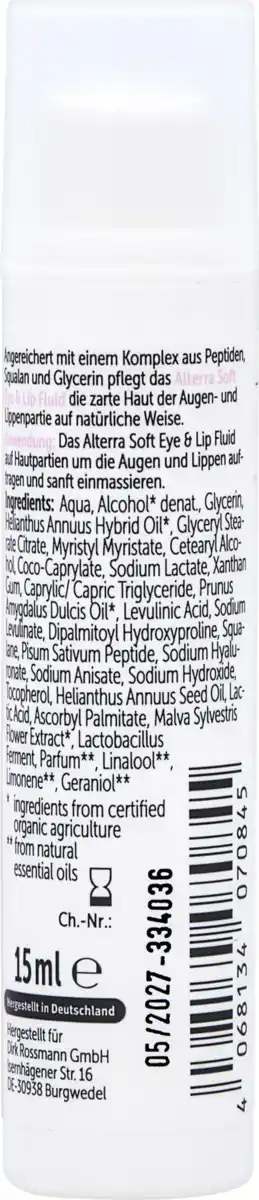 Bild 2 von Alterra NATURKOSMETIK Soft Eye & Lip Fluid, 15 ml
