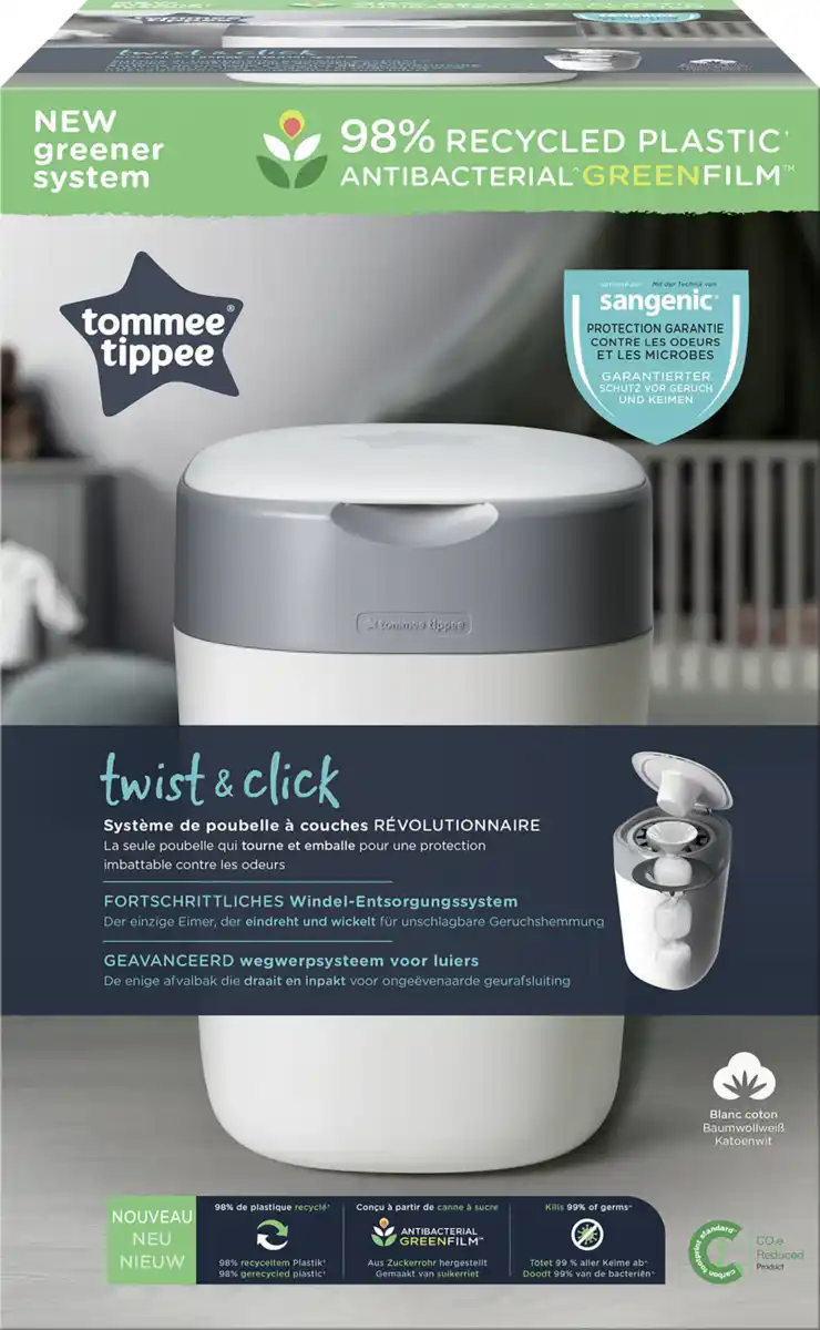 Bild 1 von tommee tippee Windeleimer Twist & Click Advanced weiß