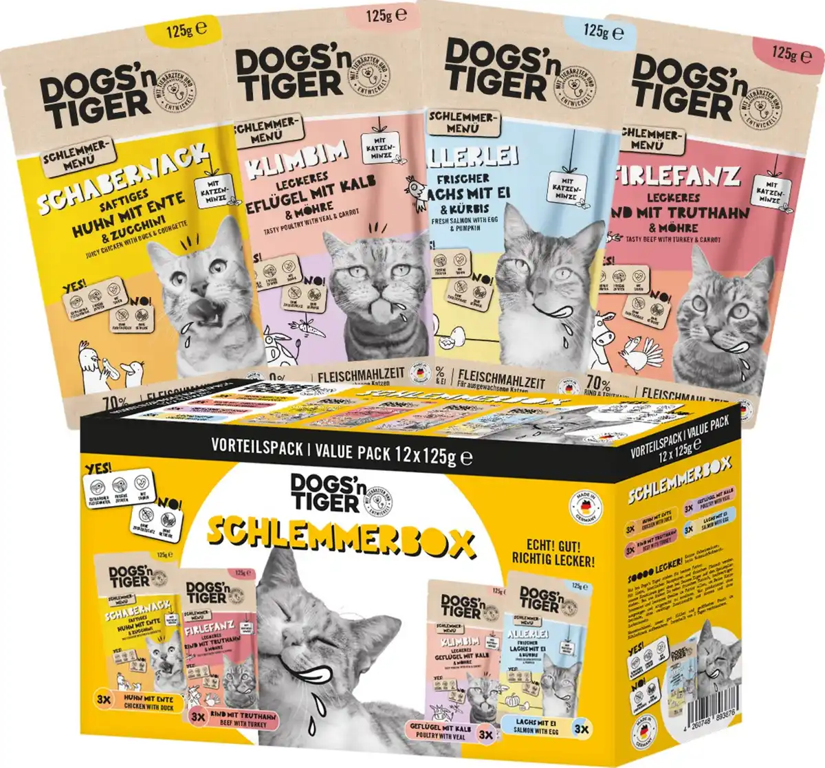 Bild 3 von Dogs'n Tiger Schlemmerbox Pouches, 1.500 g