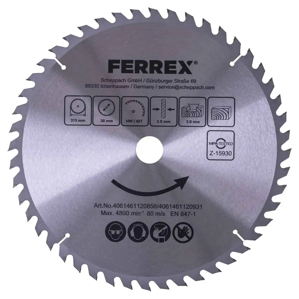 Bild 1 von FERREX Kreissägeblätter