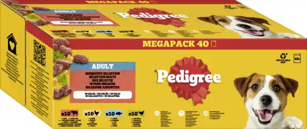 Bild 2 von Pedigree Multipack Portionsbeutel Gemischte Selektion in Gelee, 4.000 g