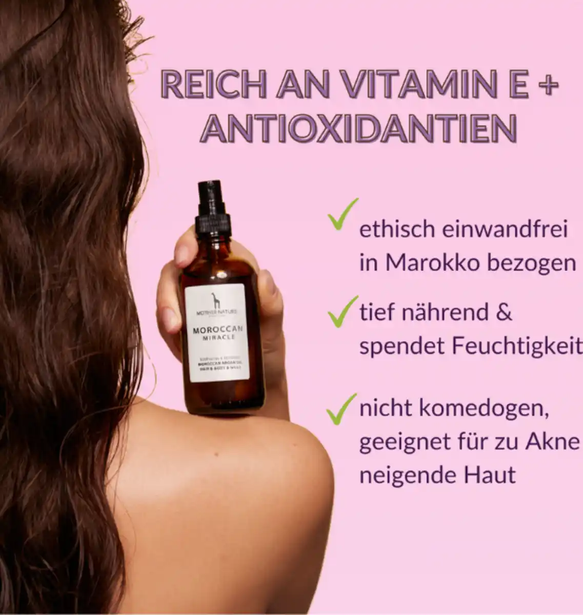 Bild 4 von Mother Nature Moroccan Argan Oil Hair, Body & Nails, 100 ml