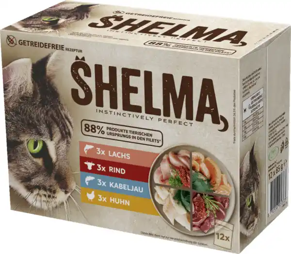 Bild 2 von Shelma Multipack Fleisch Fisch in Soße, 1.020 g