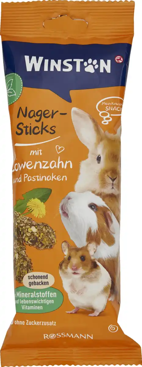 Bild 1 von Winston Nager-Sticks mit Löwenzahn und Pastinake, 112 g