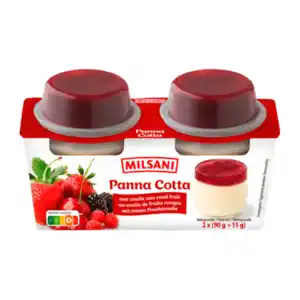 MILSANI Panna Cotta Rote Früchte 105g