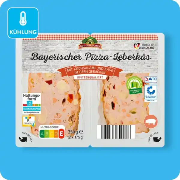 Bild 1 von GUT DREI EICHEN Bayerischer Leberkäs, Pizza-Leberkäs