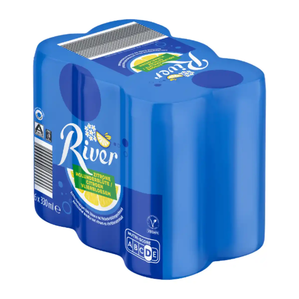 Bild 1 von RIVER Limonade Zitrone-Holunderblüte 0,33L