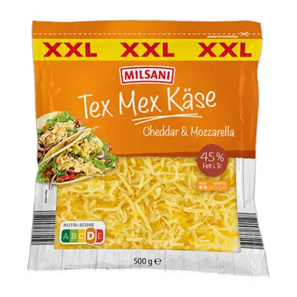 Bild 1 von MILSANI Tex-Mex-Käse XXL 500g