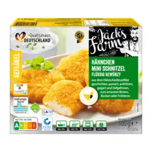 JACK’S FARM Hähnchen-Minischnitzel 500g