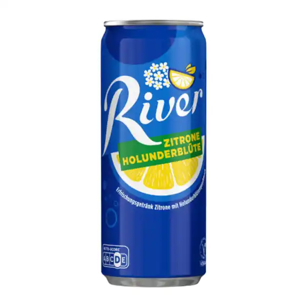 Bild 2 von RIVER Limonade Zitrone-Holunderblüte 0,33L