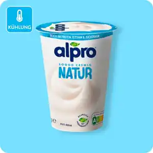 ALPRO Soja-Joghurtalternative, Natur oder Natur – ohne Zucker