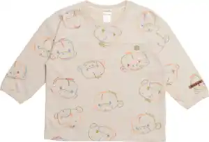 Anouk natubini Anouk Langarmshirt mit Tasche & Affi-Motiv, beige, Gr. 116
