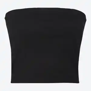 Damen-Bandeau-Top aus reiner Baumwolle