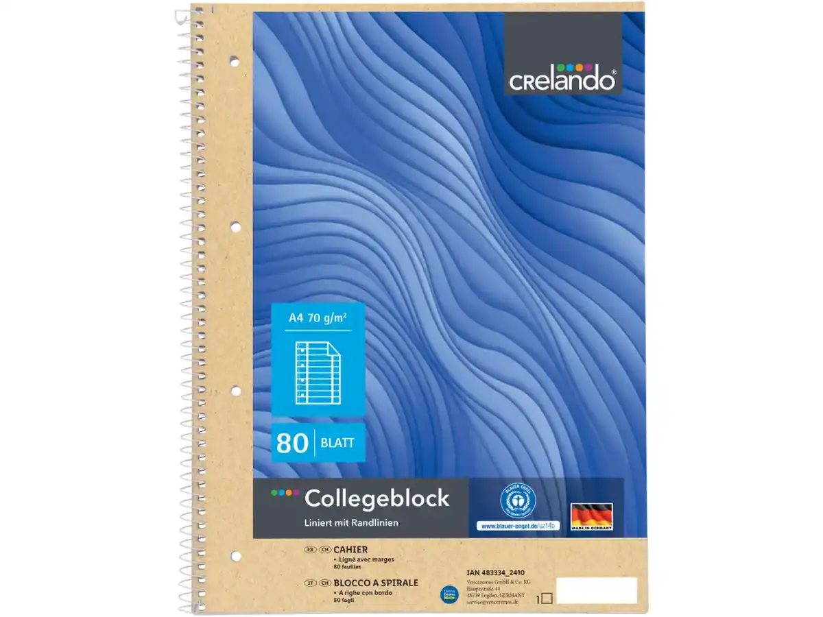 Bild 1 von crelando® Collegeblock