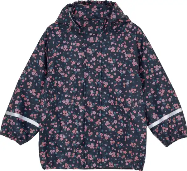 Bild 1 von Kilmanock Regenjacke mit Blumen-Muster, blau & rosa, Gr. 86/92