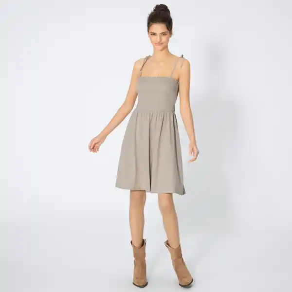Bild 1 von Damen-Kleid aus Jersey- und Crêpe-Material
