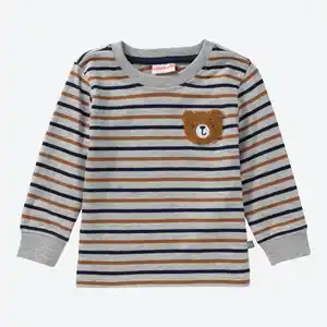 Baby-Jungen-Shirt mit Bär-Stickerei