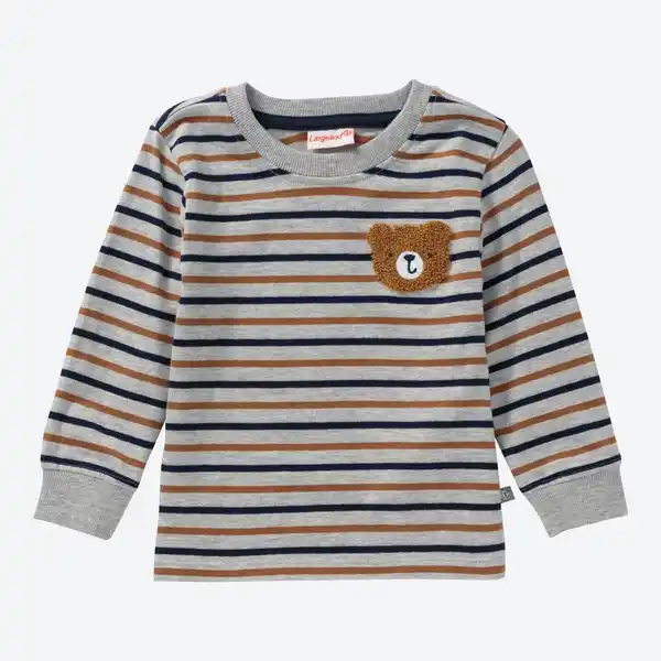 Bild 1 von Baby-Jungen-Shirt mit Bär-Stickerei