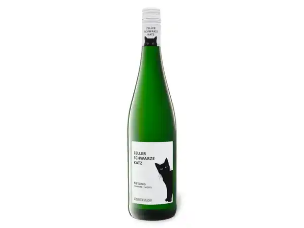 Bild 1 von Zeller Schwarze Katz Riesling Mosel QbA feinherb, Weißwein