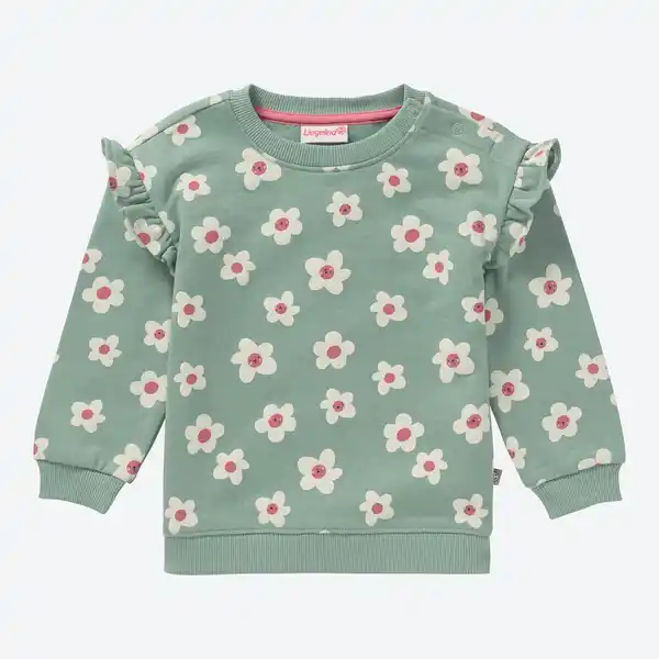 Bild 1 von Baby-Mädchen-Sweatshirt mit Rüschen