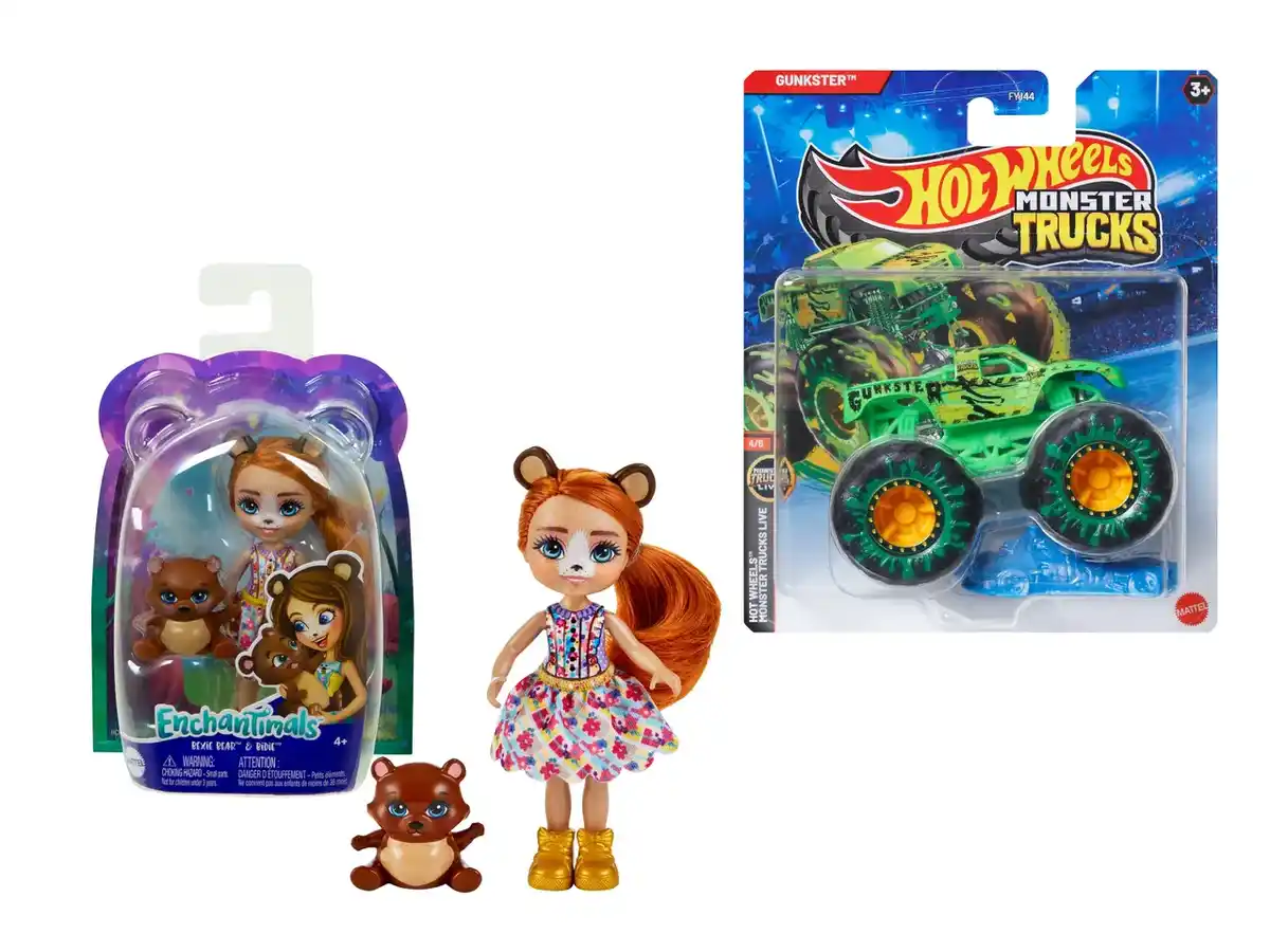 Bild 1 von ENCHANTIMALS/HOT WHEELS Fahrzeugset/Spielpuppe