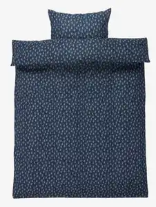 Flanell-Bettwäsche CARINE 135x200 dunkelblau