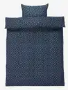 Bild 1 von Flanell-Bettwäsche CARINE 135x200 dunkelblau