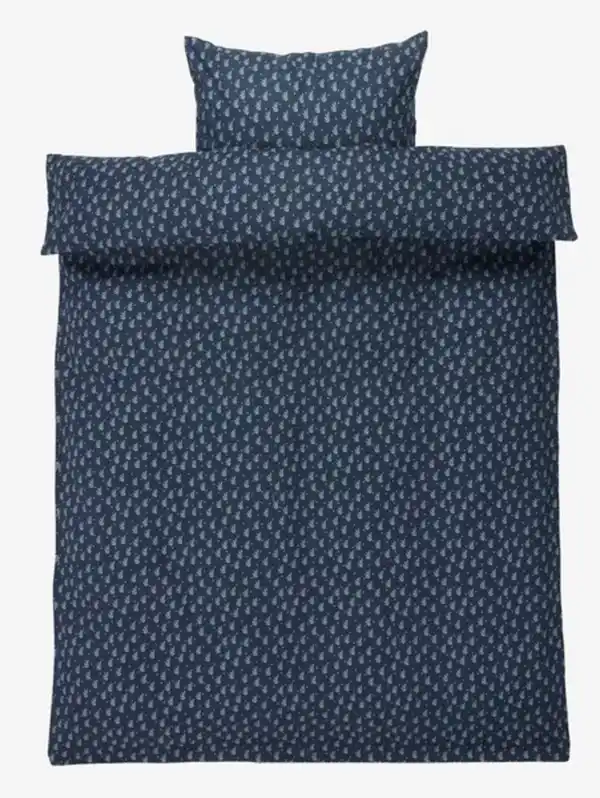 Bild 1 von Flanell-Bettwäsche CARINE 135x200 dunkelblau