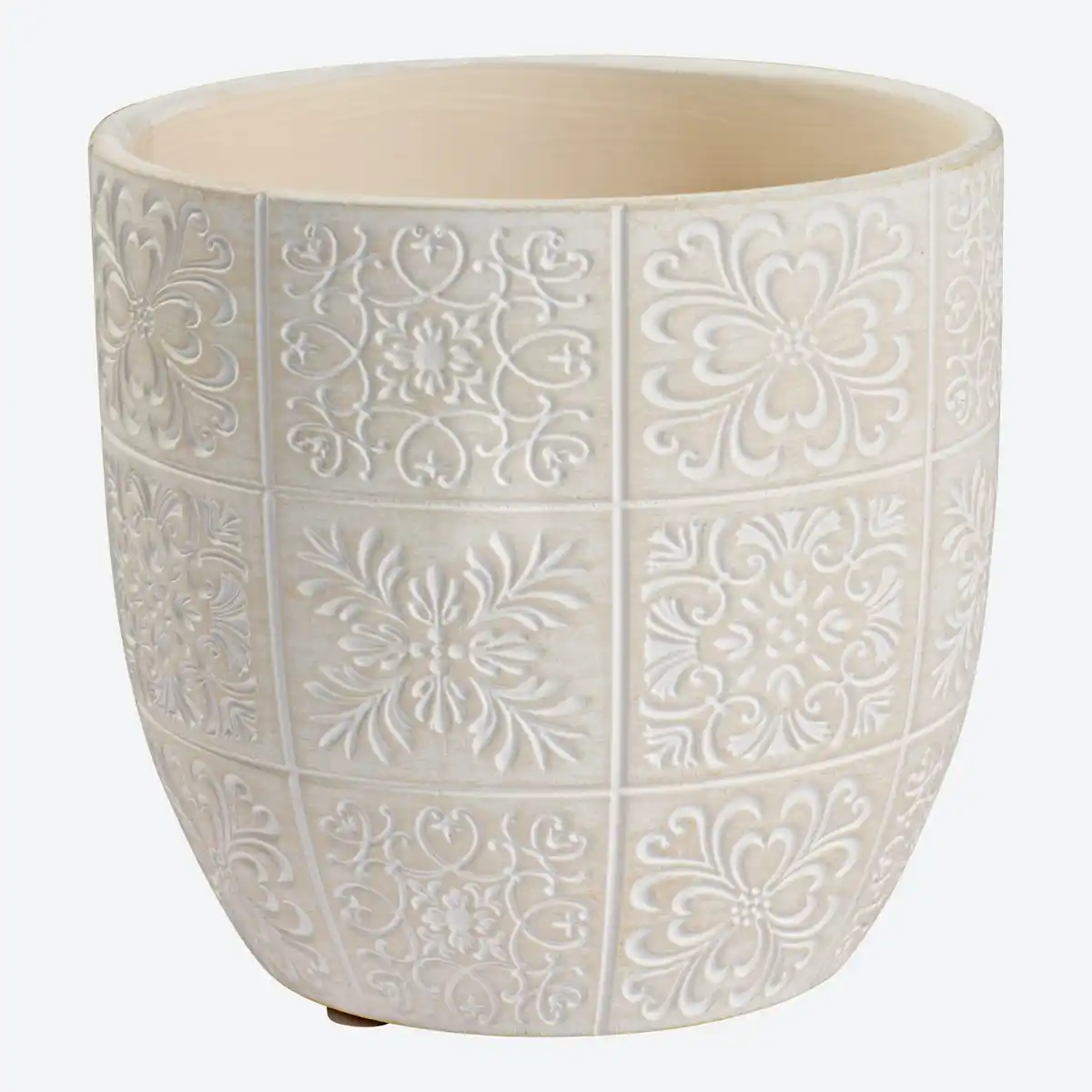 Bild 1 von Blumentopf mit Muster, Ø ca.13,5x13cm