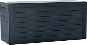 Auflagenbox Holzoptik ca. 116x44x55cm anthrazit
