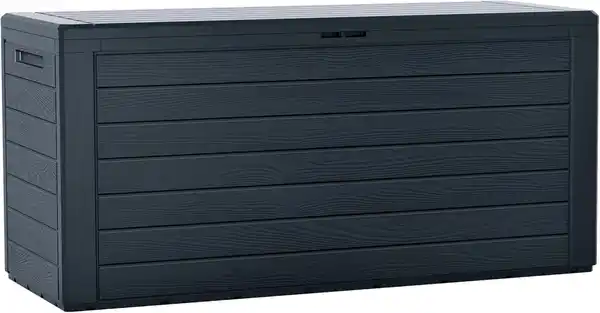 Bild 1 von Auflagenbox Holzoptik ca. 116x44x55cm anthrazit