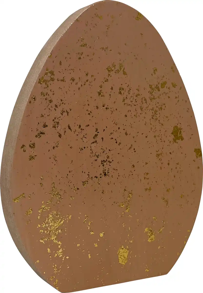 Bild 1 von Dekorieren & Einrichten Holzaufsteller, Ei gesprenkelt, apricot-gold