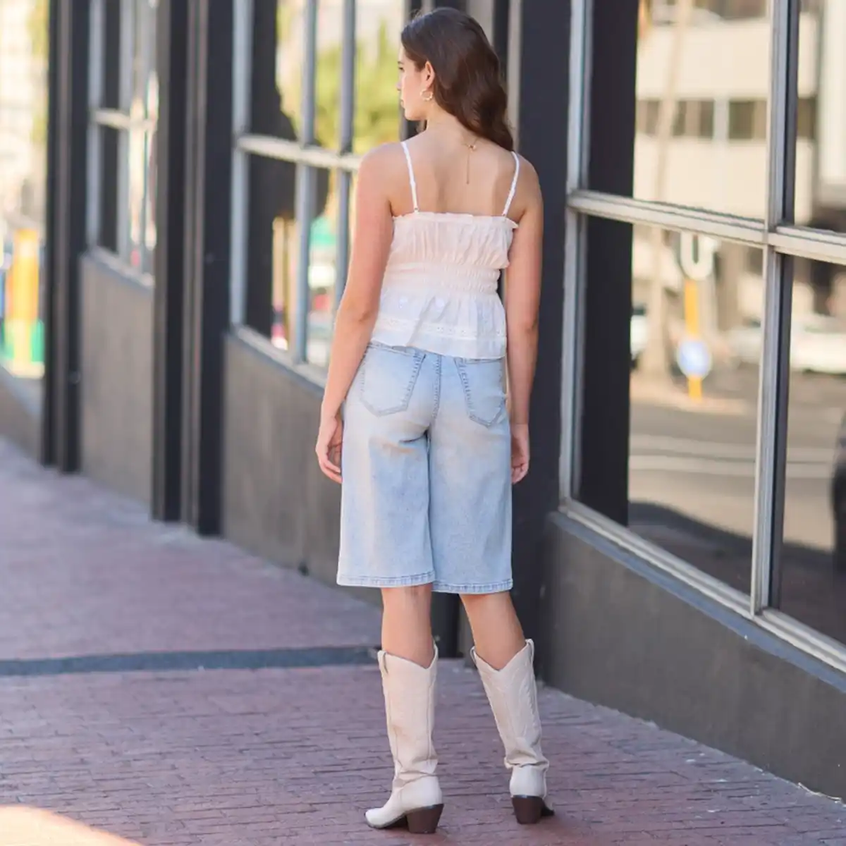 Bild 4 von Damen-Jeans-Bermudas im 5-Pocket-Design