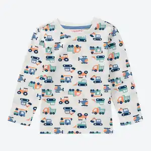 Baby-Jungen-Shirt mit Fahrzeug-Aufdruck
