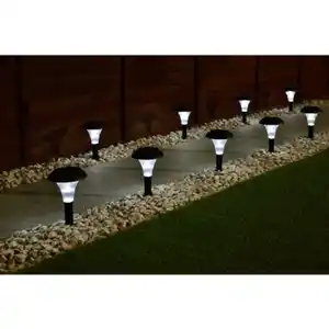 Solar Gartenstecker weiß 8er Pack