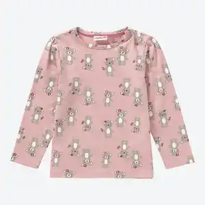 Baby-Mädchen-Shirt mit Bären-Aufdruck