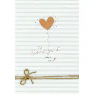 Hochzeitskarte - Zur Hochzeit alles Liebe