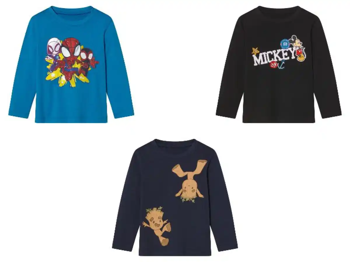 Bild 1 von Kinder Langarmshirt, weiche Single-Jersey-Qualität