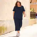 Bild 1 von Damen-Hose mit Viskose, große Größen