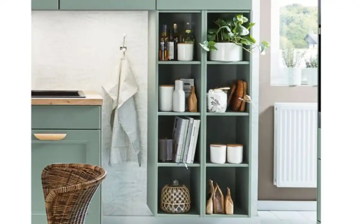 Bild 2 von Nobilia - Einbauküche Cascada, Lacklaminat schilf, inkl. Neff Elektrogeräte