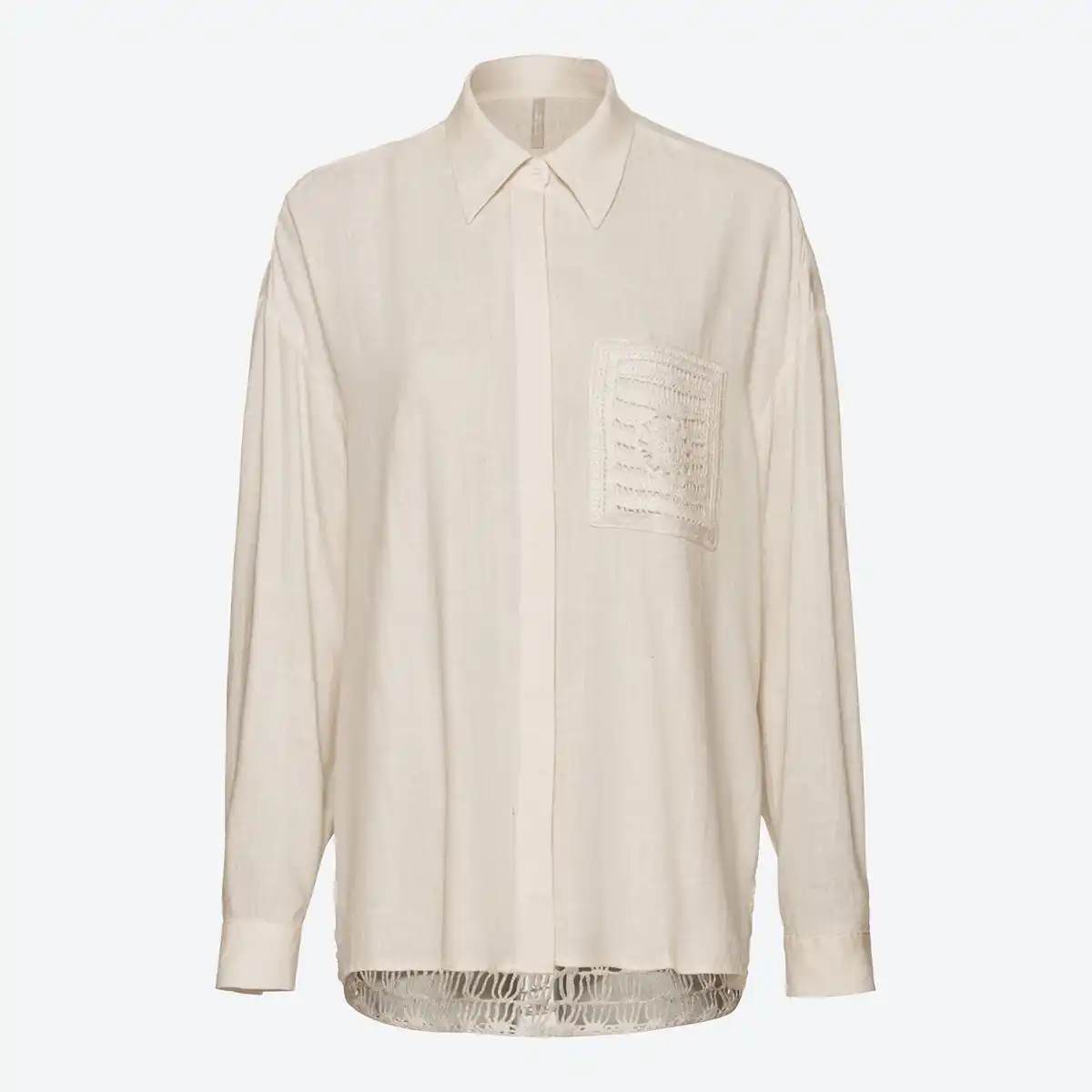 Bild 1 von Damen-Bluse mit Spitze am Rücken