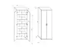 Bild 3 von Inter Link Inter Link Vielseitiger Aktenschrank, 2 Türen – Praktisch, modern und flexibel