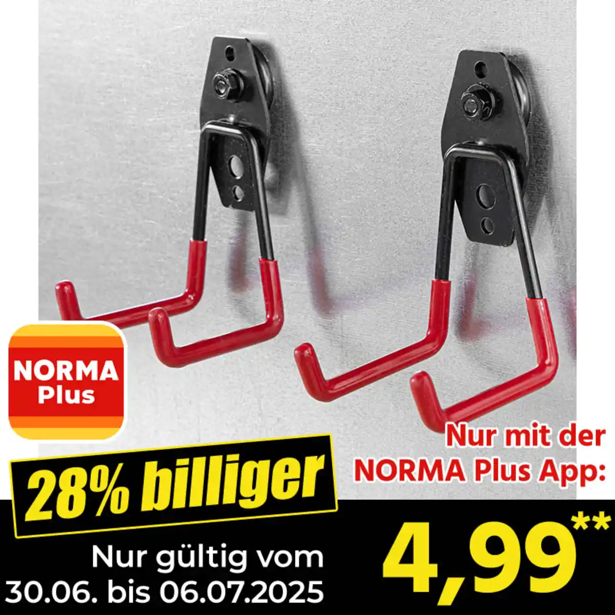 Bild 1 von Kraft Werkzeuge Magnetischer Haken 2er-Set