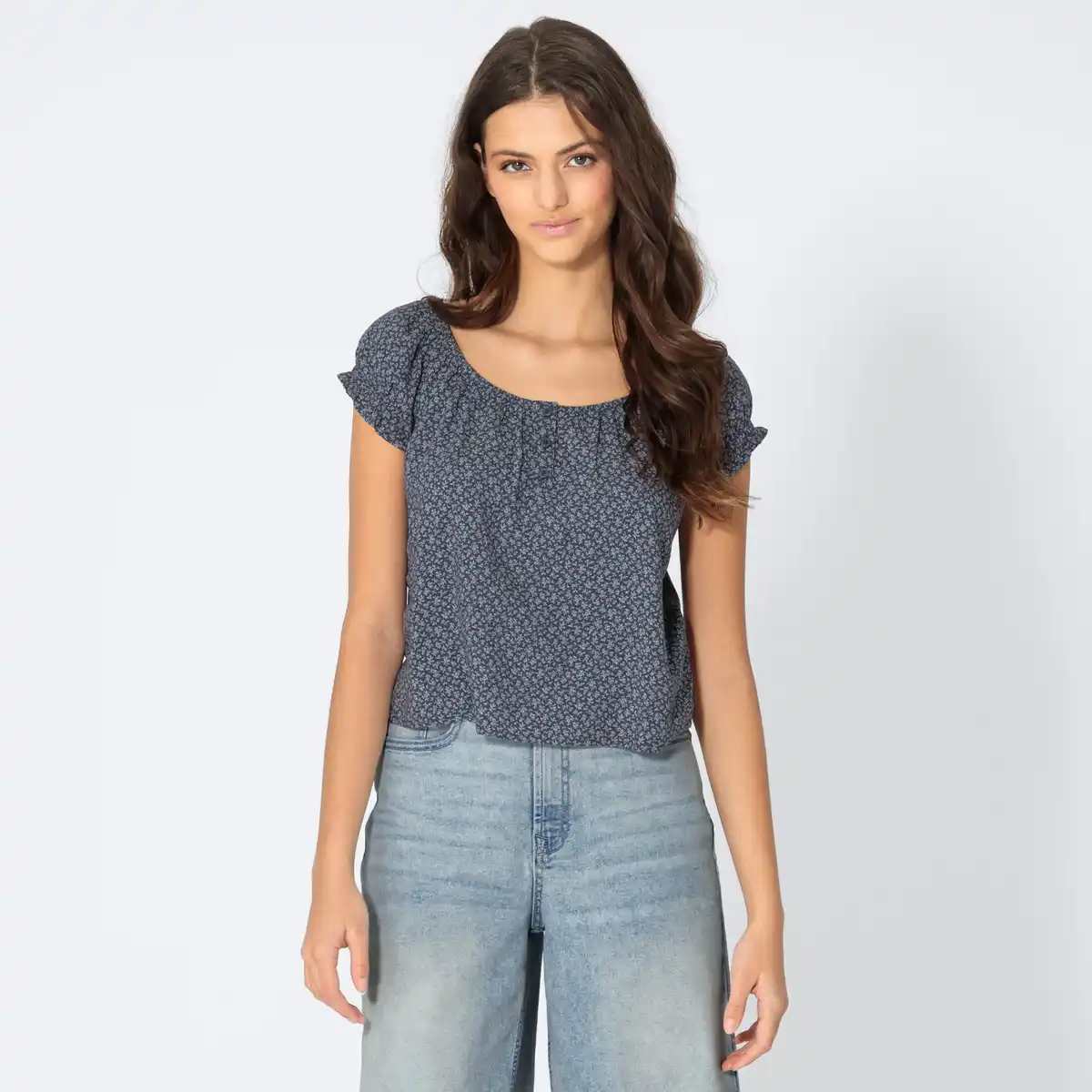 Bild 1 von Damen-Bluse mit Millefleur-Muster